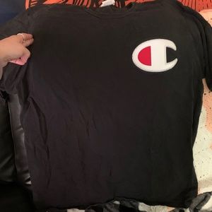 Mens Champion shirt size xxl black